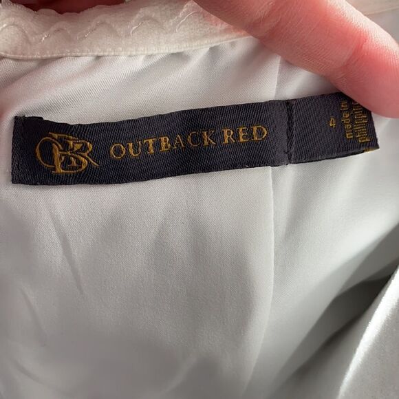 VINTAGE 𝅺Outback Red Geometric Circle Dress - Picture 8 of 8